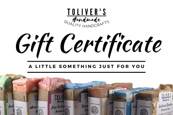 Toliver's Handmade Gift Certificate